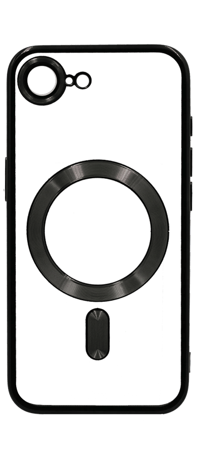 Electroplating Magsafe Silicone Case for iPhone 16e Black