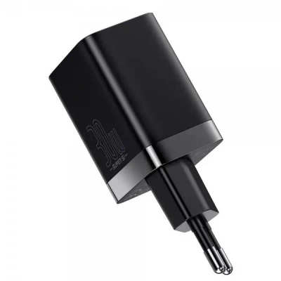 Network Charger 1Type-C+1USB Baseus Super Si Pro 30W (CCSUPP-E01) Black