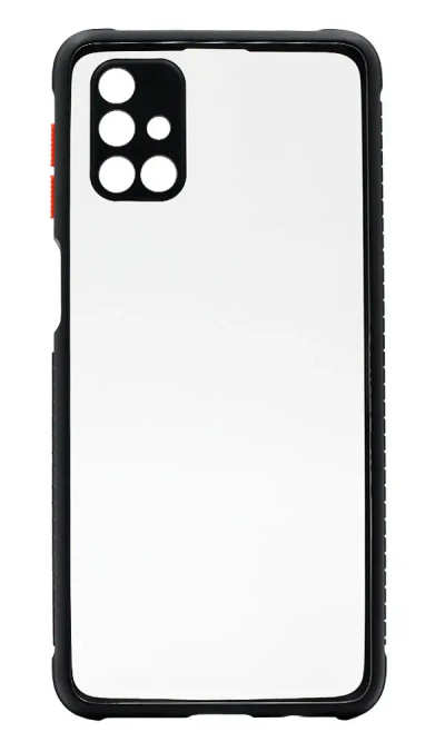 Cover-plate Clear + Touch Border Silicon Samsung M31s SM-M317F Black