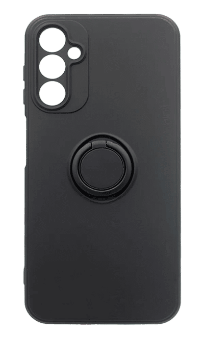 Cover silicone Matte Color Buttons + RingHolder Samsung A14 SM-A145F Black