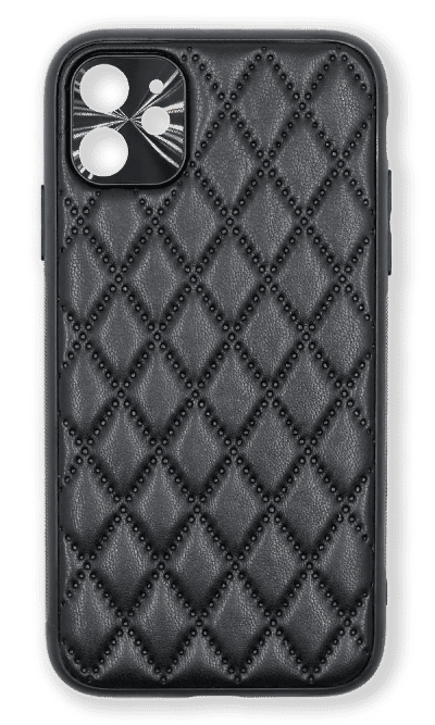 Чохол-накладка Leather Romb для iPhone 11 Black