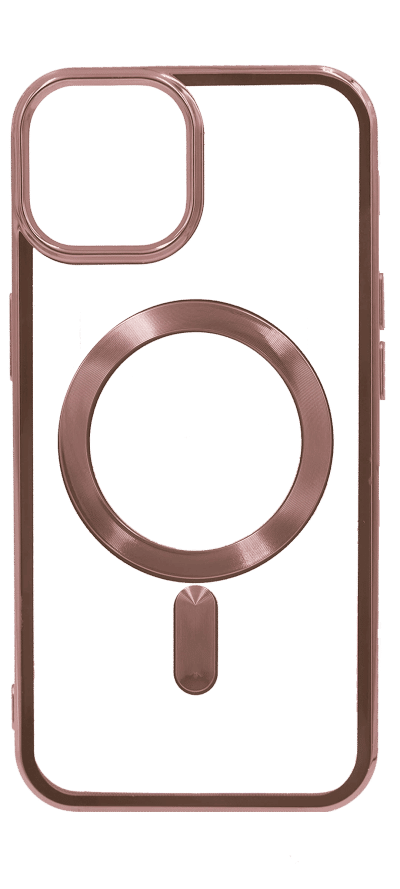 Electroplating Magsafe silicone cover for iPhone 14 / 13 Pink