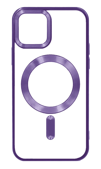 Silicone Electroplating Magsafe case for iPhone 14 / 13 Purple