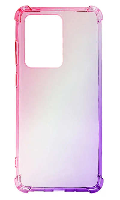 Silicone Case for Touch Border Gradient Samsung S20 Ultra SM-G988B Pink / Violet