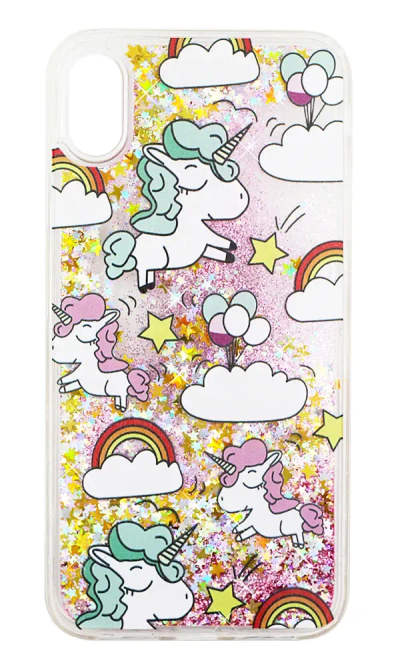 Чохол-накладка Liquid Unicorn для iPhone XS Max Pink