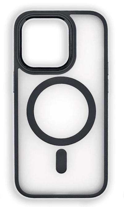 Cover Shadow Matt Metal Buttons Magsafe for iPhone 14 Pro Max Black