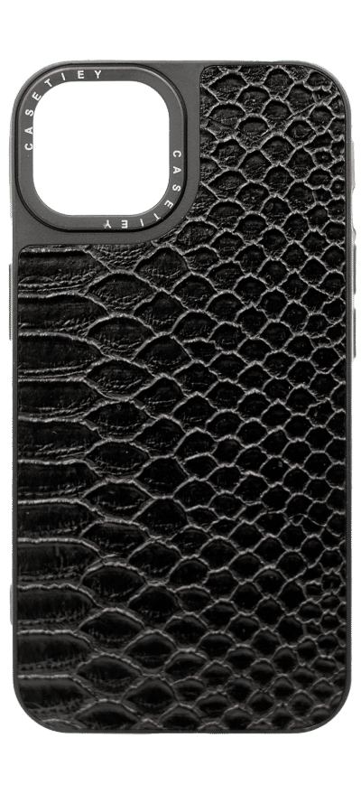 Чохол силіконовий Caseti Crocodile для iPhone 14 / 13 Black