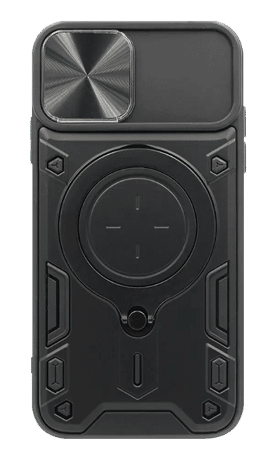 Hybrid CamOff + Big Ring Case for iPhone 14 Pro Max Black