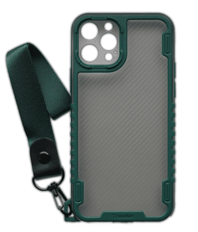 Чохол-накладка Travel Carbon для iPhone 12 Pro Green