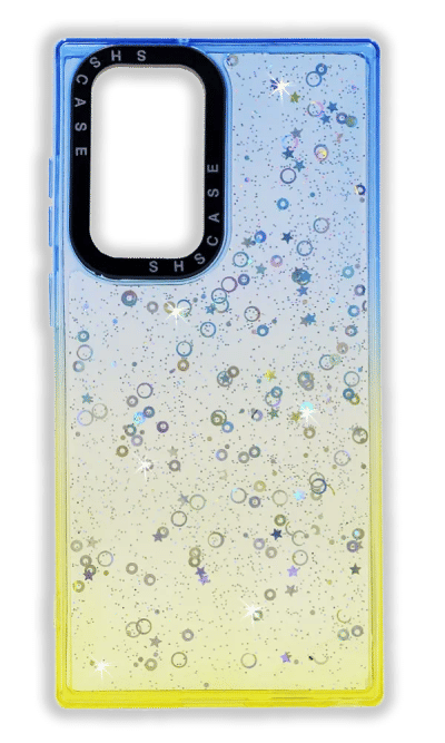 Cover Smoll Confetti Gradient for Samsung S22 Ultra SM-G998B Blue/Yellow