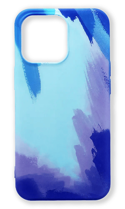 Чохол силіконовий Watercolor для iPhone 13 Pro Max Blue