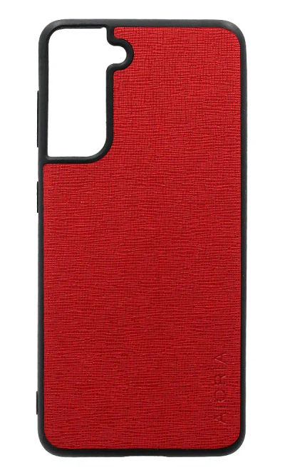 Cover-plate Aioria Leather Skin for Samsung S21 SM-G991B Red