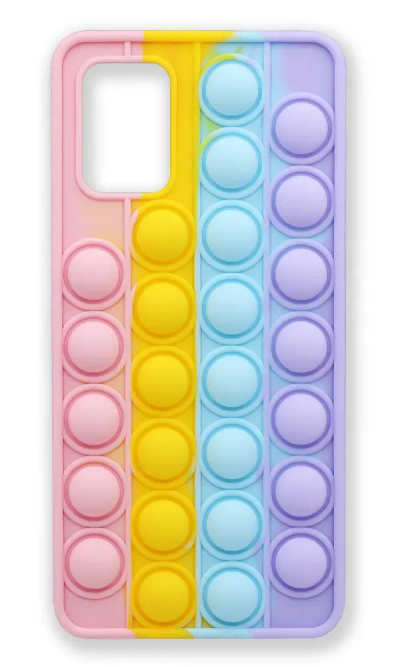Silicone case 3D Pop It for Samsung A71 SM-A715F Pink / Viola
