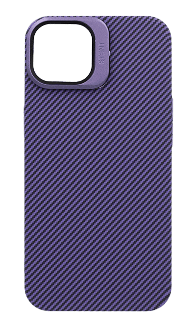 Carbon Camera Stand cover for iPhone 14 Pro Violet