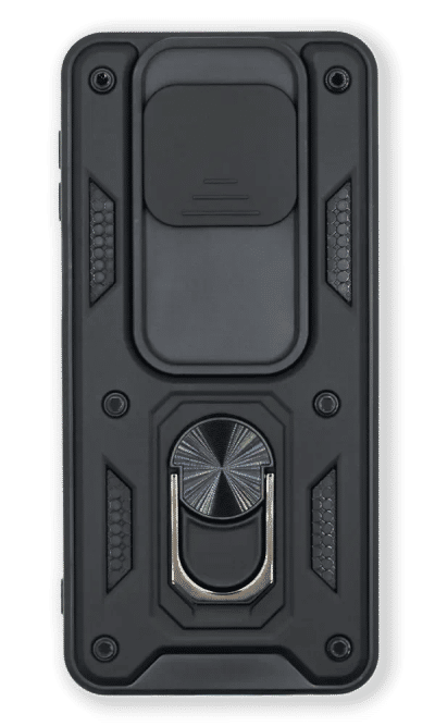 Hybrid CamOff + Ring cover for Xiaomi Redmi Note 9S / 9 Pro / 9 Pro Max Black