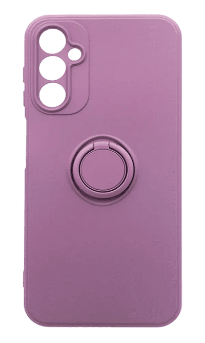 Case silicone Matte Color Buttons + RingHolder Samsung A14 SM-A145F Blueberry