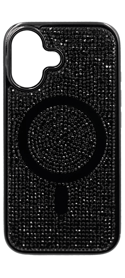 Чохол-накладка Diamonds Magsafe для iPhone 16 Black