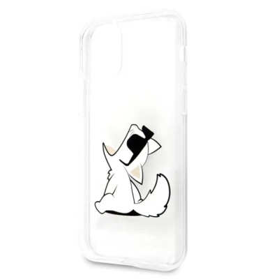 Karl Lagerfeld case for iPhone 11 KLHCN61CFNRC transparent hard case Choupette Fun