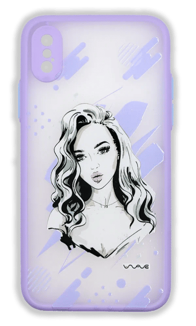 Shadow Matt Kiss Me cover for iPhone X / XS Violet