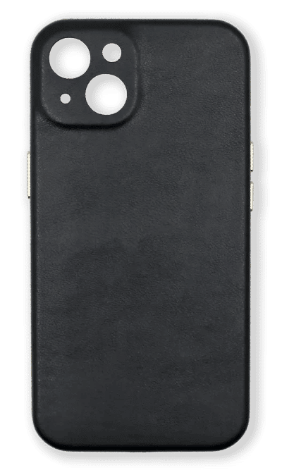 Cover Leather Full Buttons for iPhone 14 / 13 Black