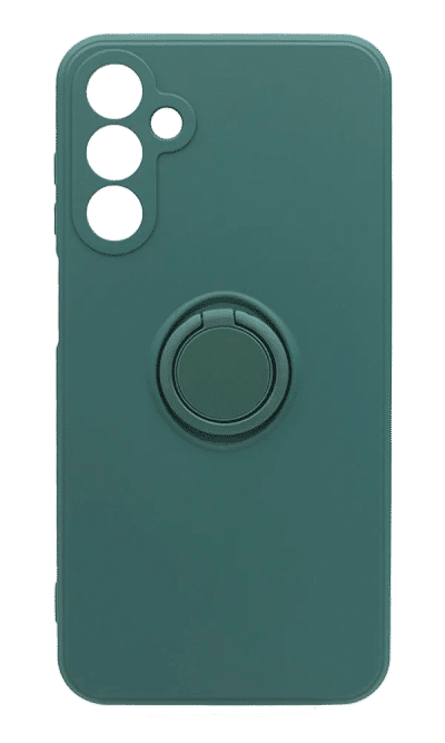 Cover silicone Matte Color Buttons + RingHolder Samsung A15 SM-A155F Green