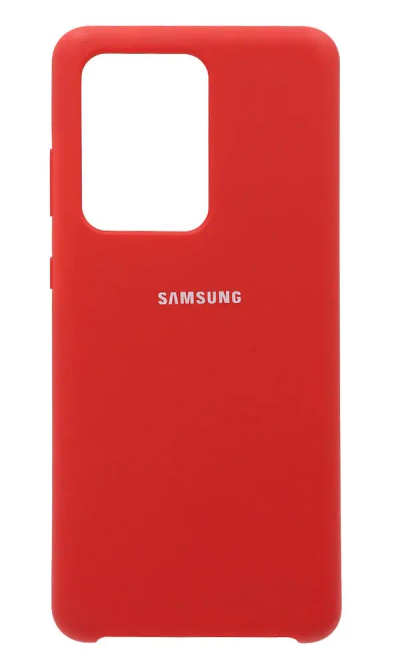 Silicone Case Silicone Cover for Samsung S20 Ultra SM-G988B Red