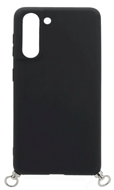 Silicone case Slim Chain+ Strap for Samsung S21 SM-G991B Black