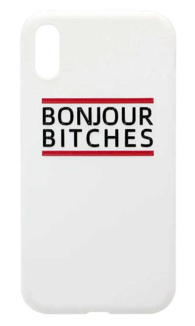 Чохол силіконовий Print Bonjour для iPhone XR White