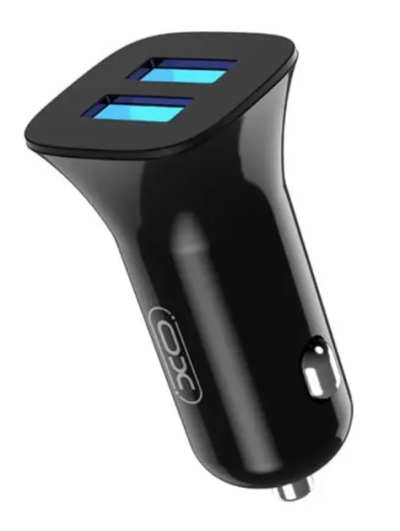 Автомобільний Зарядний Пристрій 2USB XO CC31 2.4A Black