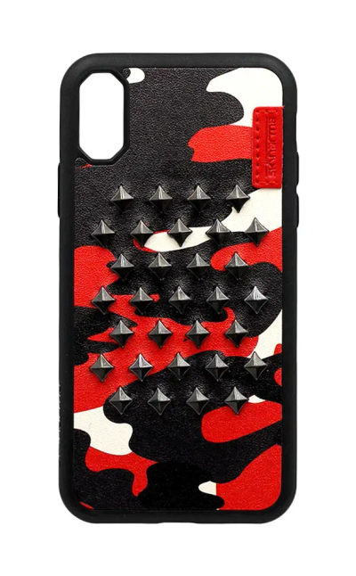 Cover-pad SkinArma Ambush Flame for iPhone X / XS Black (SK-IXlagging-WH326)