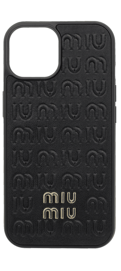 Чохол-накладка MIUMIU Leather для iPhone 15 Black