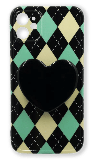 Чохол силіконовий Romb + PopSocket для iPhone 11 Black