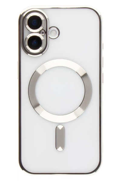 Electroplating Magsafe Silicone Case for iPhone 17 Silver