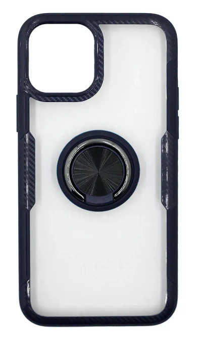 Cover-plate Super Armor + Ring for iPhone 12/12 Pro Blue