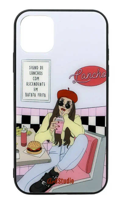 Чохол-накладка Glass Lunch Time для iPhone 11 Pro Blue