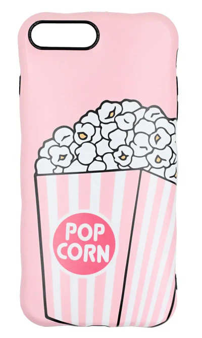 Silicone Case for iPhone Print 8/7 Plus Pop Corn