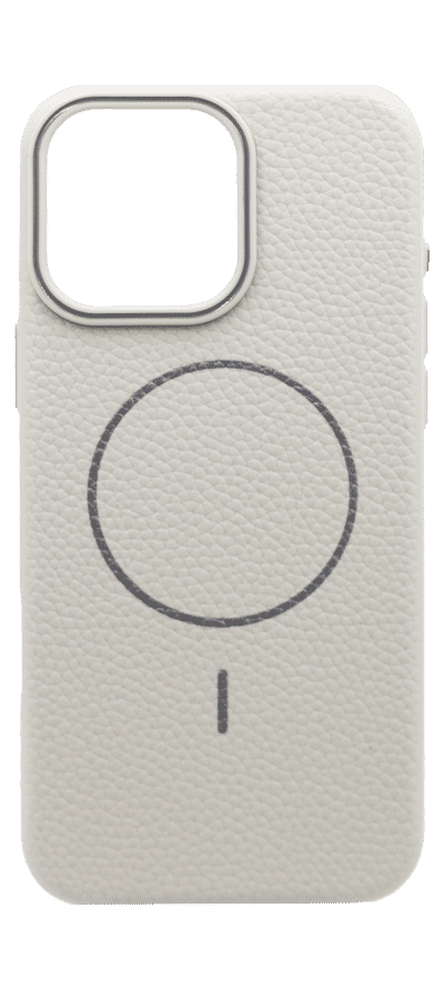 BeatApp Leather MagSafe Silicone Case for iPhone 16 Pro Max White