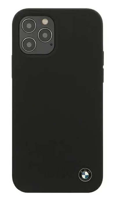 Cover-plate BMW Signature Liquid TPU for iPhone 12 Pro Max Black (BMHCP12LSILBK)