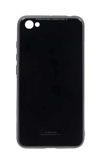 Cover plate-Glass + Border Silicon for Xiaomi Redmi Note 5A Pro / Note 5A Prime Black