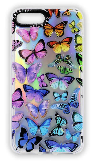 Чохол силіконовий Print Butterfly для iPhone SE2 / 8 / 7 Holographic¶320 грн
