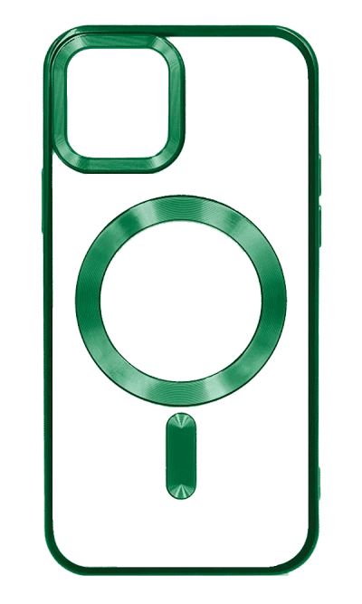 Silicone Electroplating Magsafe case for iPhone 12 / 12 Pro Green