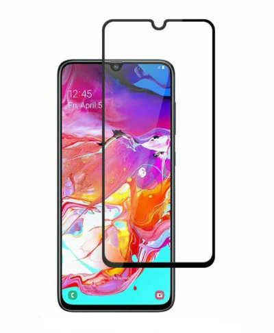 Захисне скло 5D Samsung A70 2019 SM-A705F Black М.У.