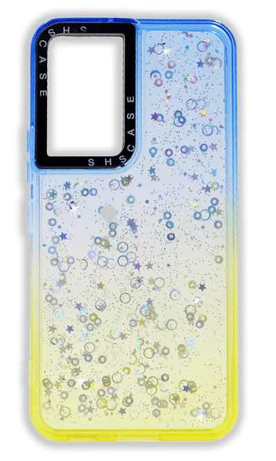 Cover Smoll Confetti Gradient for Samsung S22 SM-S901B Blue/Yellow