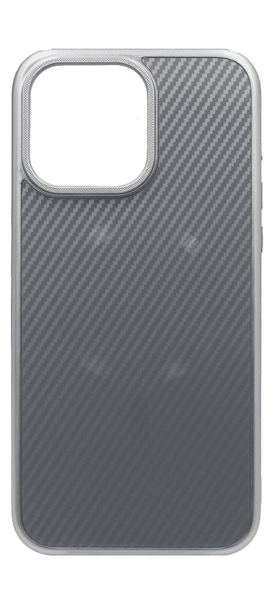 Carbon With Magsafe Case for iPhone 15 Pro Max Silver
