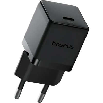 Mains Charger 1Type-C Baseus Palm Fast Charger 30W Black