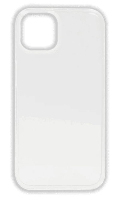 Silicone case WS Sparkles for iPhone 14 Transparent