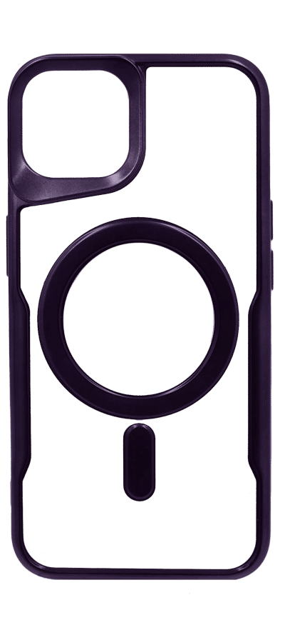 Чохол силіконовий Electroplating Gear Magsafe для iPhone 14/13 Purple