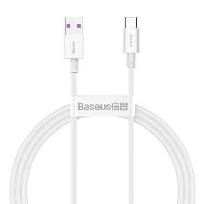 Cable 1m Baseus Superior 66W Type-C White (CATYS-02)