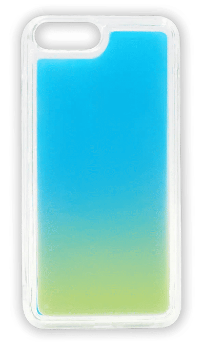 Liquid Neon Sand case for iPhone 8/7 Plus Blue / White
