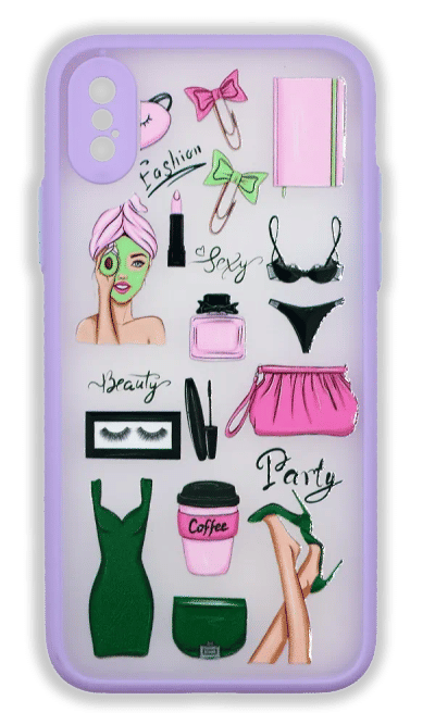 Shadow Matt Beauty case for iPhone X / XS Violet